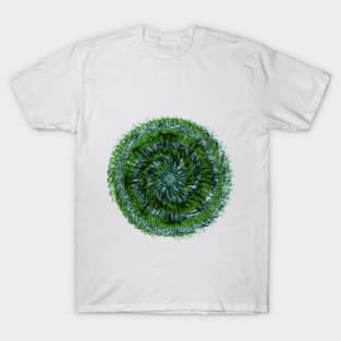 Green and Cian Mandala T-Shirt